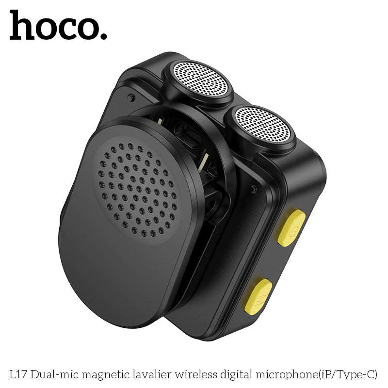 Hoco - ميكروفون لاسلكي رقمي (L17)