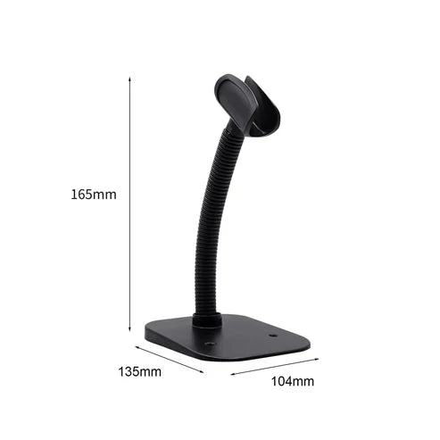 قارئ ماسح الباركود USB سلكي 1D 2D مع حامل للسوق والمخزن والمكتبة