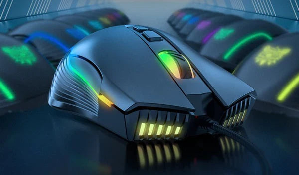 ماوس ألعاب بسبع سرعات DPI قابلة للتعديل وإضاءة RGB